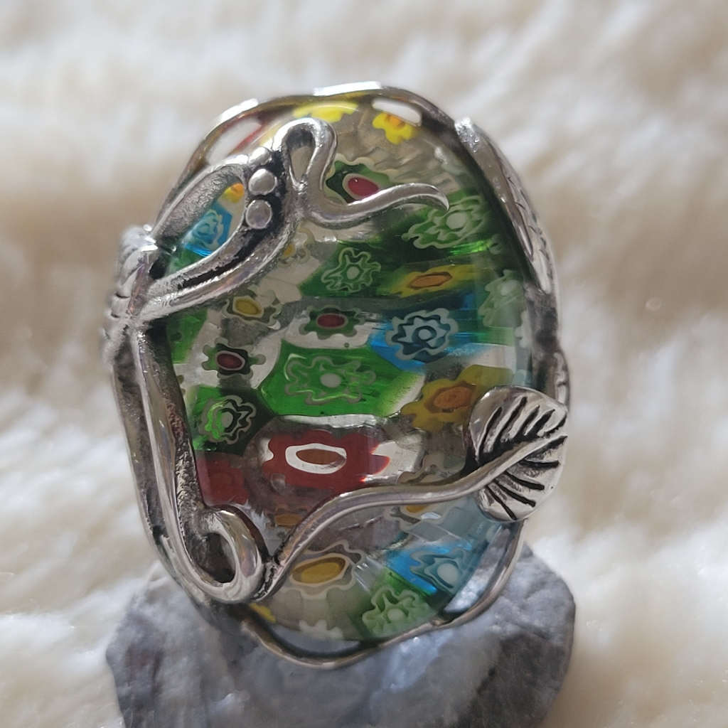 Murano Style Ring